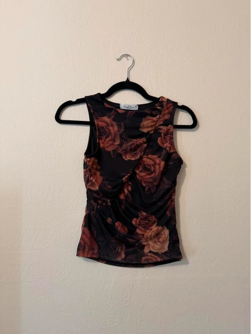 y2k floral top